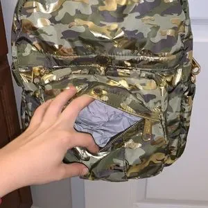 Steve Madden Green / Gold Army Backpack. NWNT Steve Madden | Bags | Steve Madden Green Gold Army Backpack  main image 3